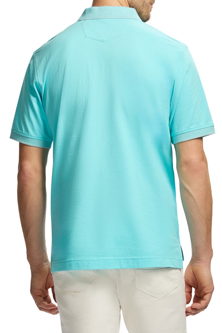 Lucifer Cotton Knit Polo, Alternate, color, ICE BLUE