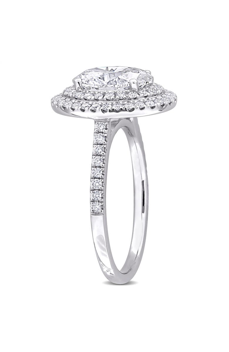 Julianna B. 2-1/2 CTW Lab-Grown Diamond Double Halo Ring 14k, Alternate, color, White Gold