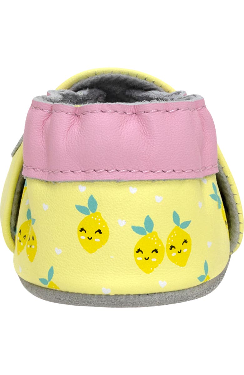 Robeez<sup>®</sup> Happy Lemon Crib Shoe, Alternate, color,