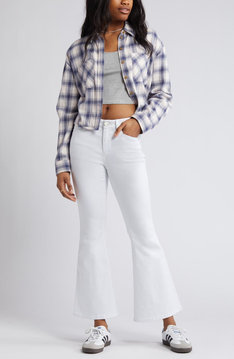 1822 Denim Mid Rise Flare Jeans, Main, color,