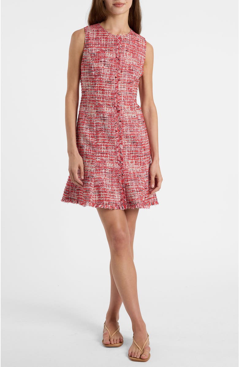 Santorelli Curona Sleeveless Sheath Dress, Alternate, color, Chili Pepper