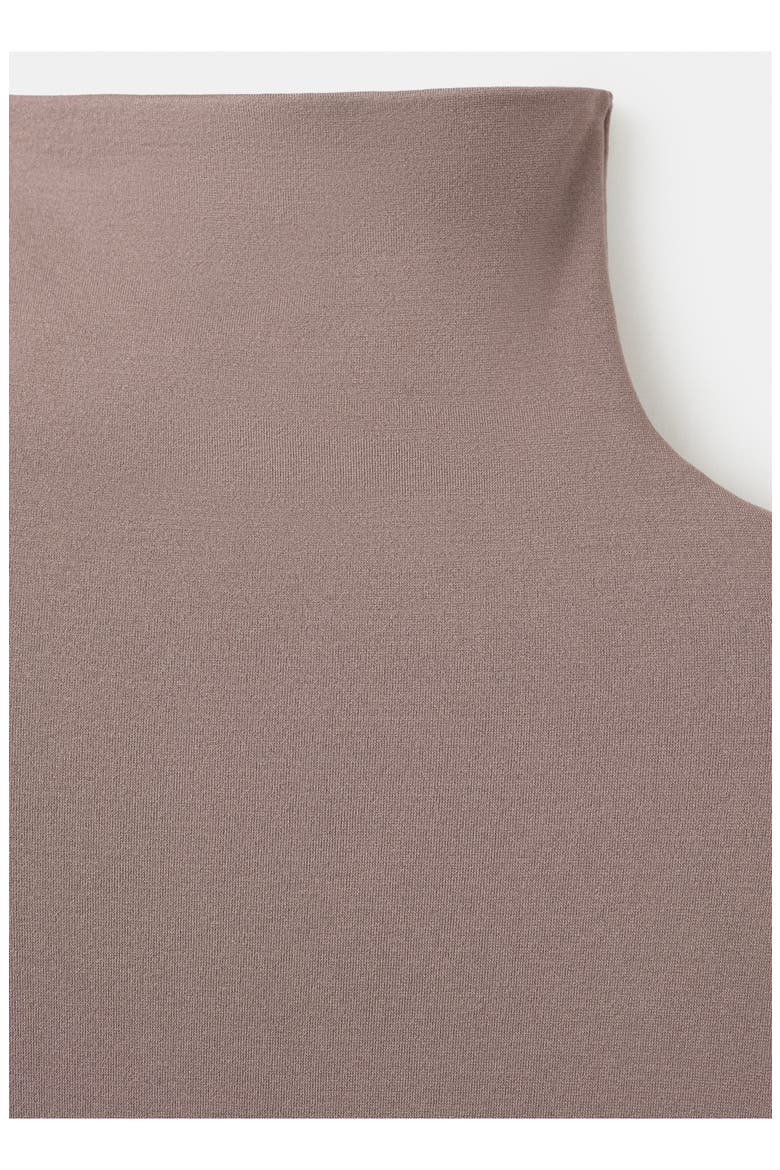 Seamless Turtleneck Top, Alternate, color, LIGHT/ PASTEL BROWN