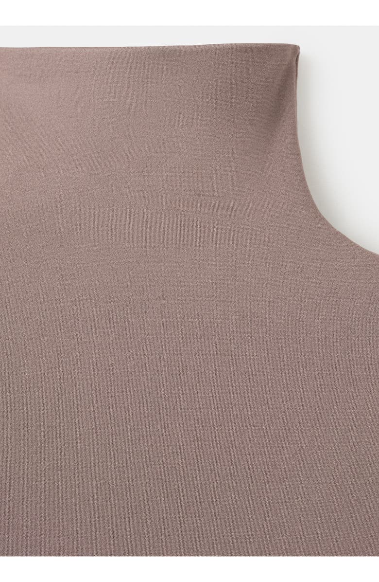 MANGO Seamless Turtleneck Top, Alternate, color, Light/ Pastel Brown