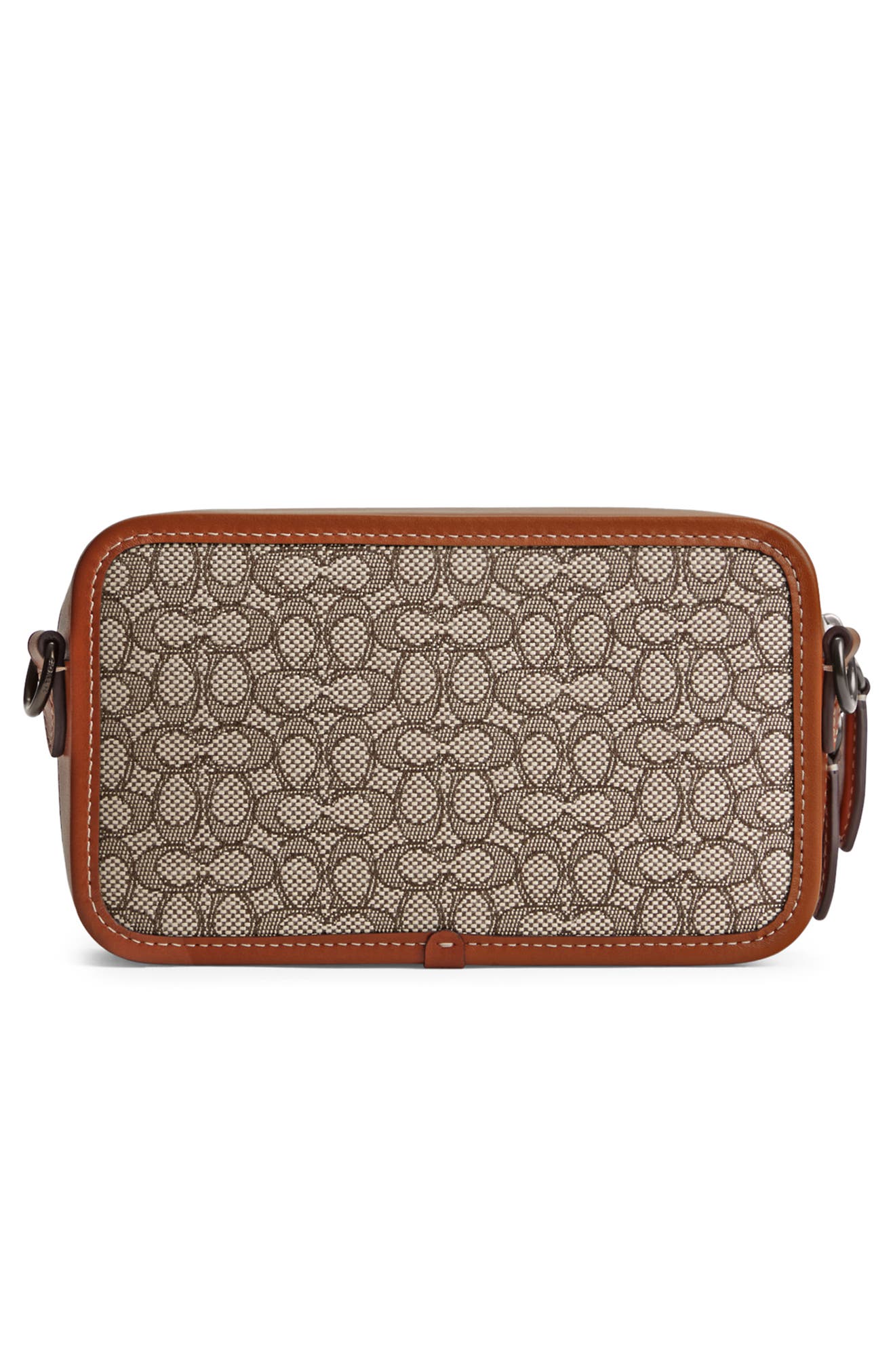COACH Charter Micro Signature Jacquard & Leather Crossbody Bag, Alternate, color, 