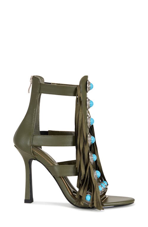 Azalea Wang Sumac Embellished Tassel Sandal In Multi
