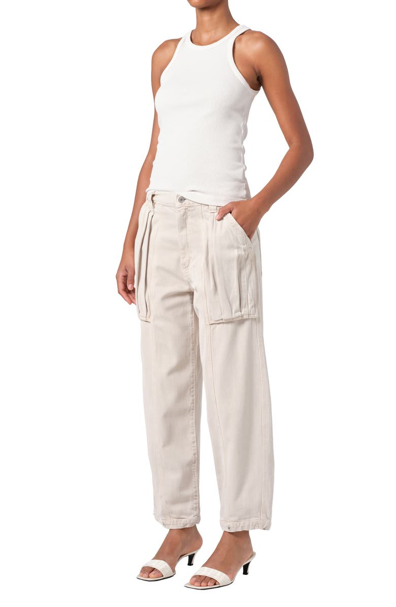 AGOLDE Rayne Rib Tank, Alternate, color, Powder