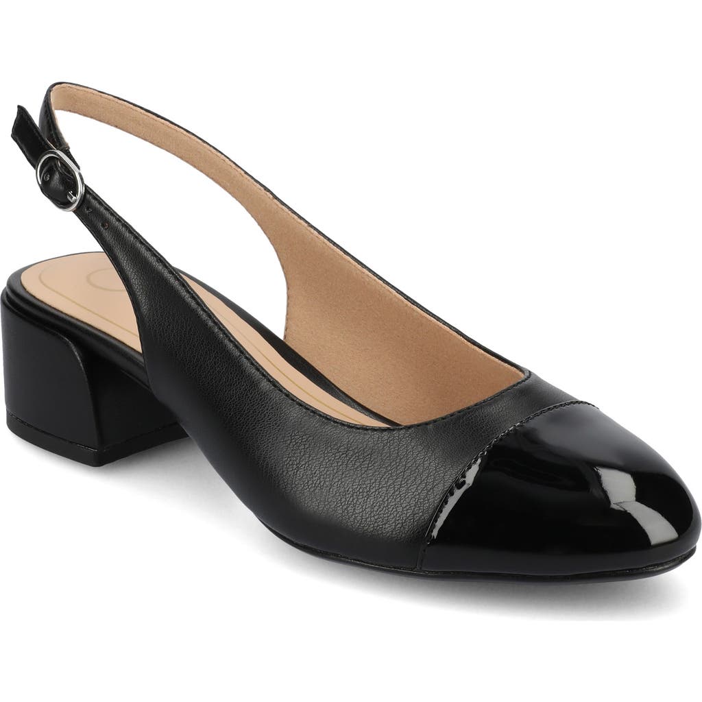 Shop Journee Collection Sammie Slingback Pump In Black