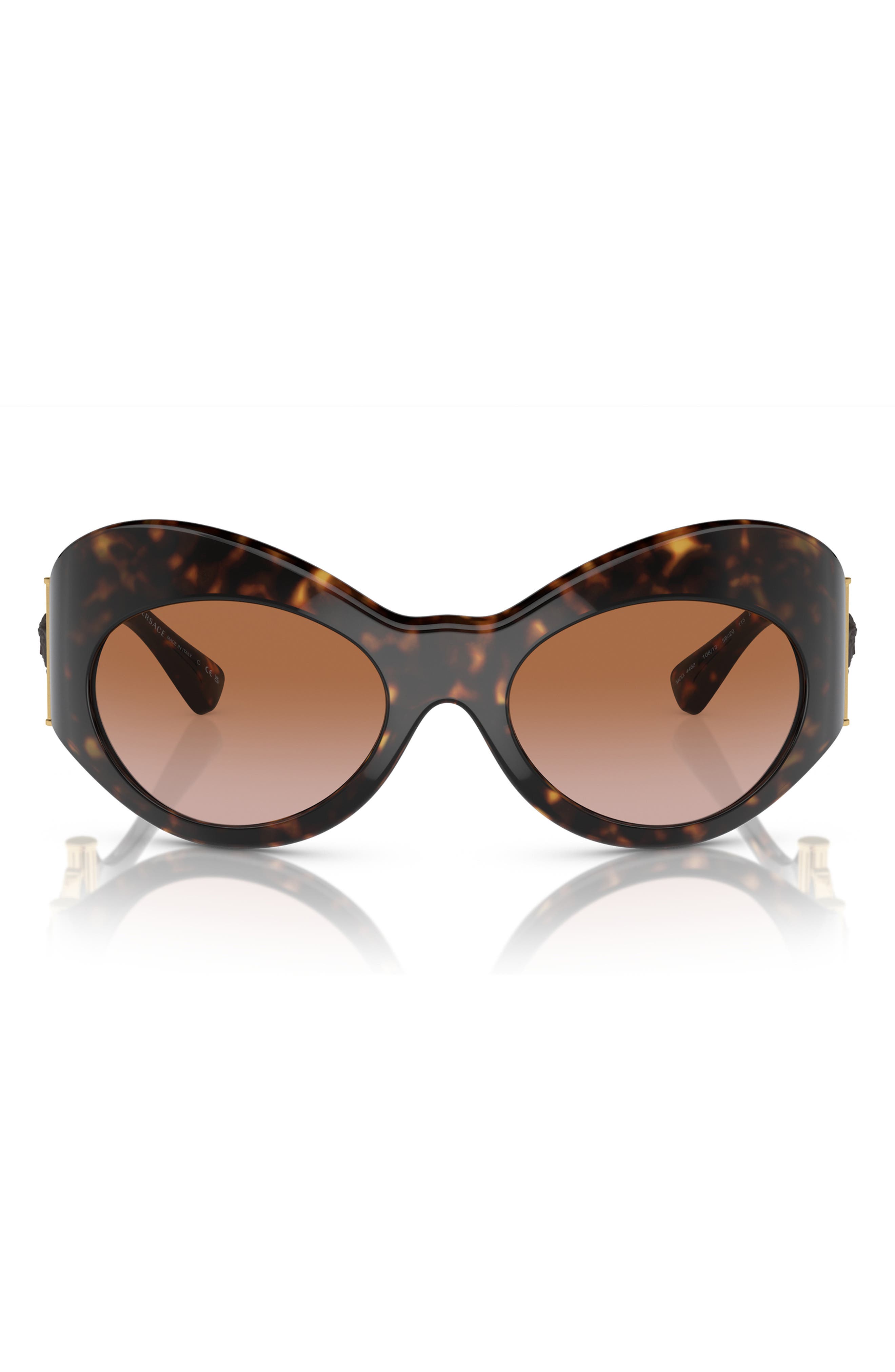 Versace 58mm Irregular Sunglasses