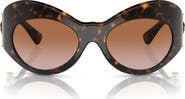 Versace 58mm Irregular Sunglasses