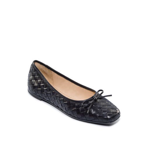 Shop Bernardo Footwear Gwynn Woven Ballet Flat In Black