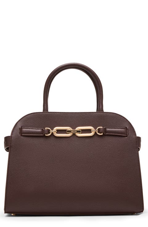 Medium Curved Satchel Bag