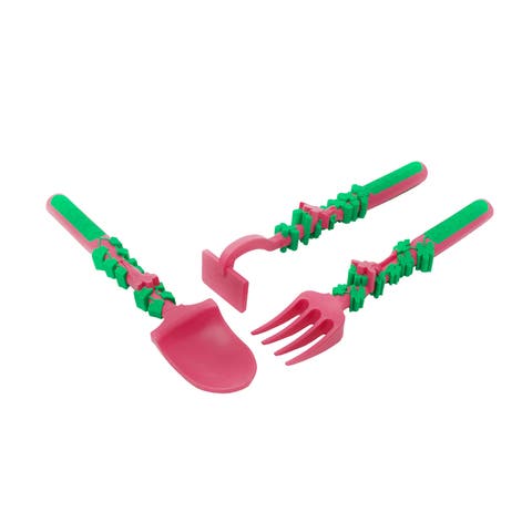 Set Of 3 Garden Fairy Eating Utensils For Kids And Toddlers