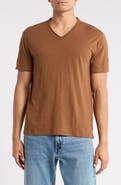 John Varvatos Miles Slub Organic Cotton V-Neck T-Shirt