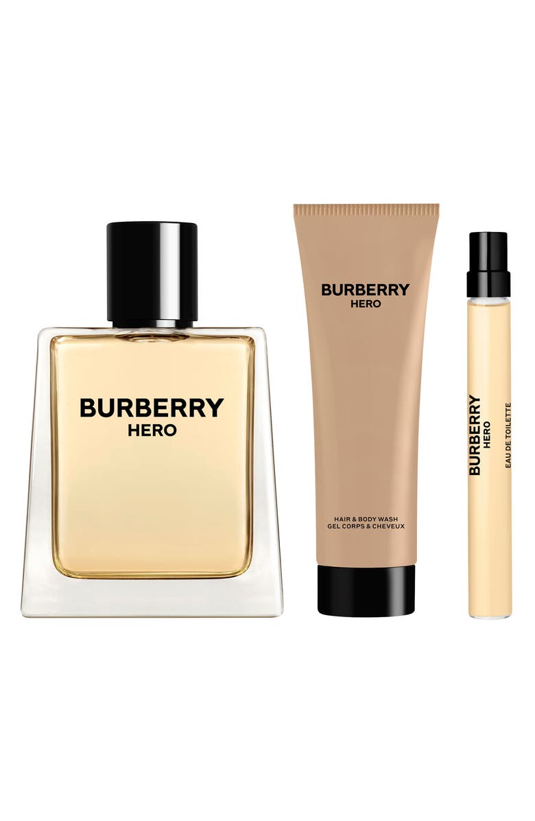 Burberry Hero Eau de Toilette for Men Gift Set $140 Value, Alternate, color, 