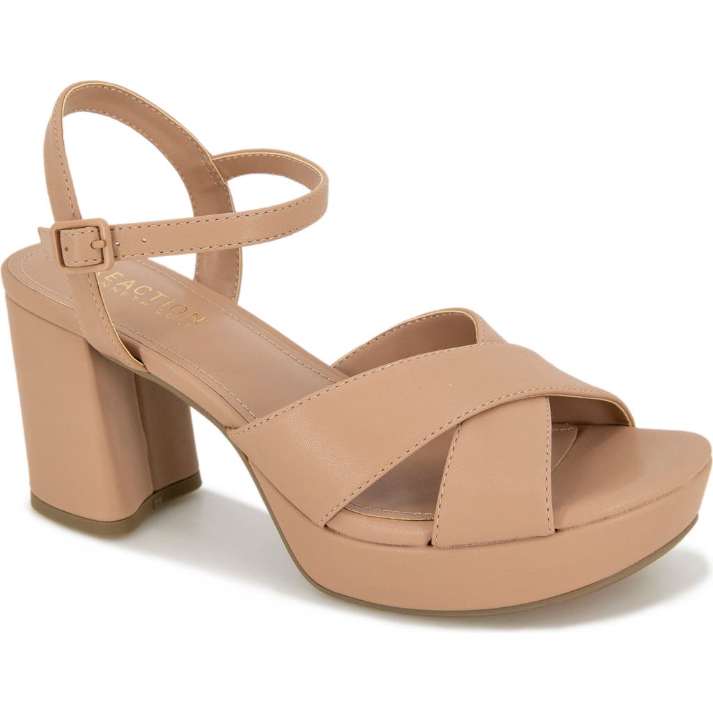 Reaction Kenneth Cole Reeva Platform Sandal In Brown