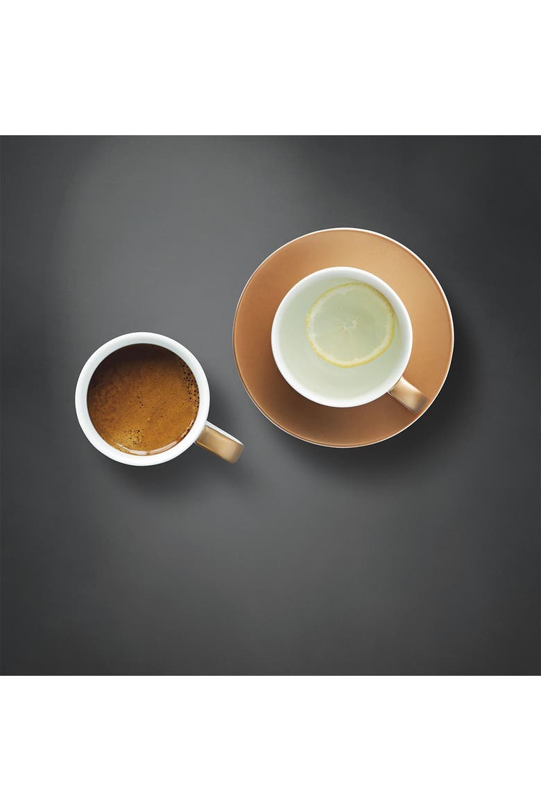 Gem 3-Piece Coffee And Tea Set - White, Alternate, color, GOLD