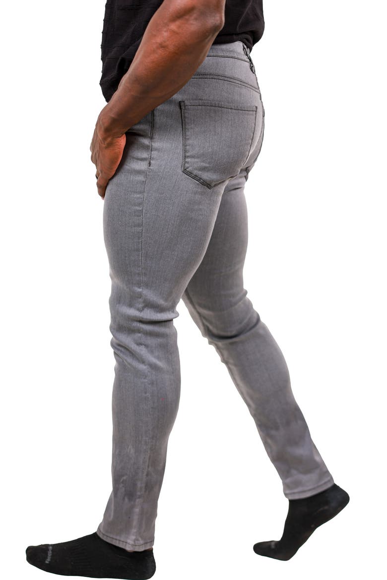 Marthyr Stretch Skinny Jeans, Alternate, color, GREY