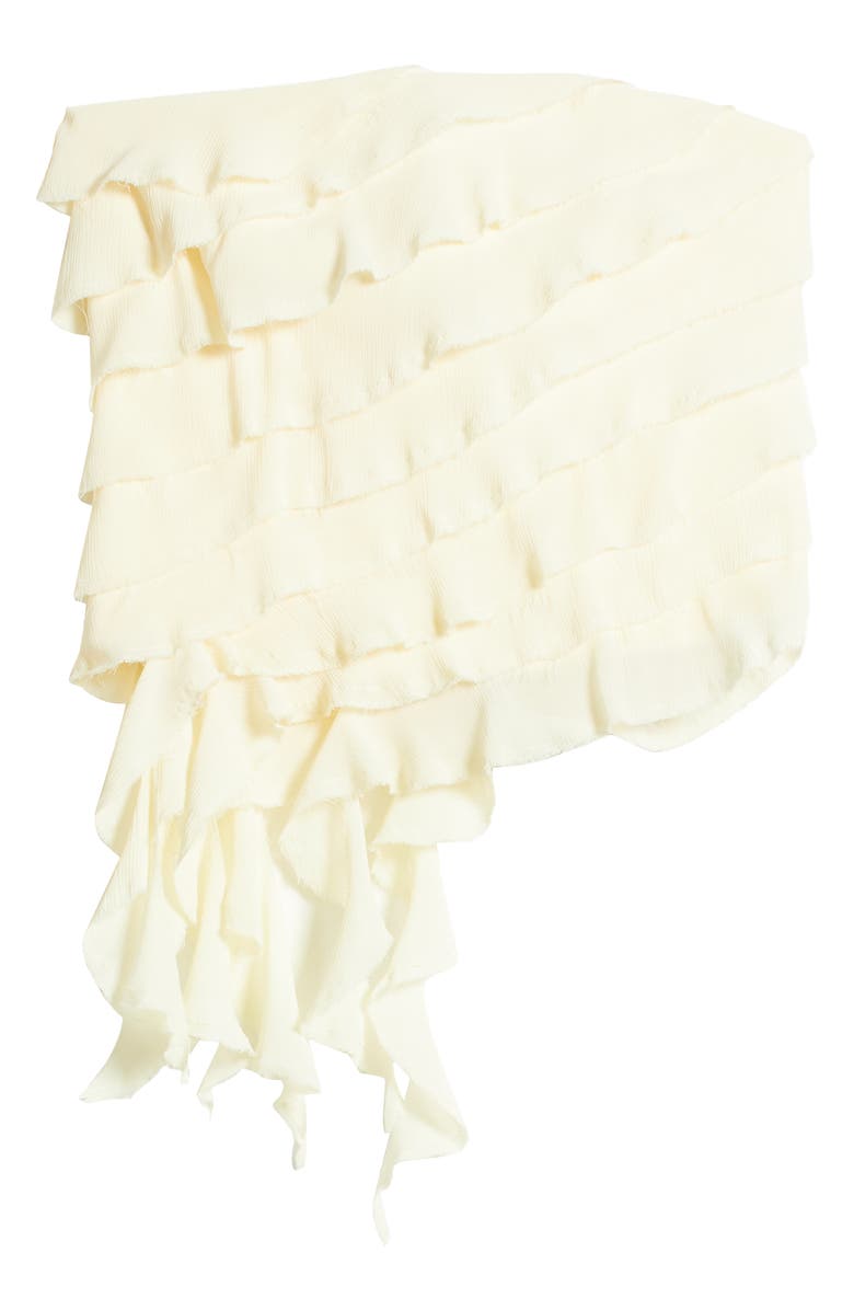 Mistress Rocks Ruffle Strapless Top, Alternate, color, Vanilla