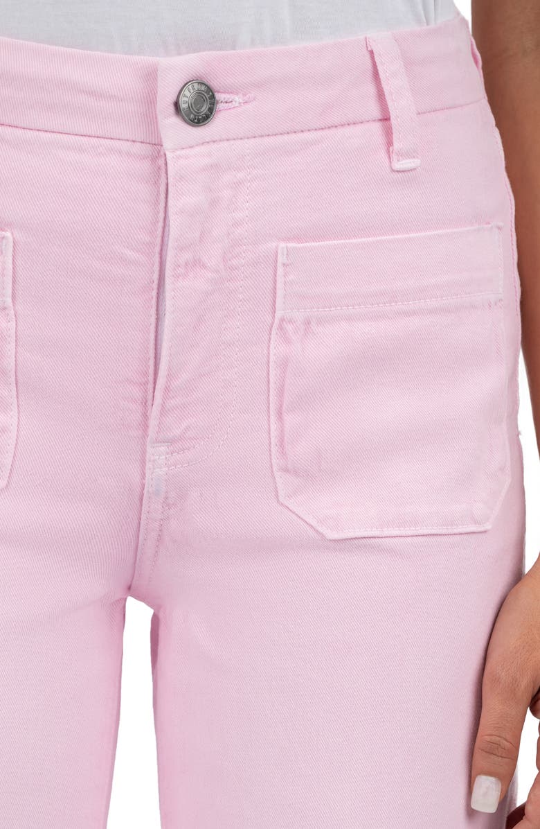 KUT from the Kloth Meg Patch Pocket High Waist Wide Leg Jeans, Alternate, color, 