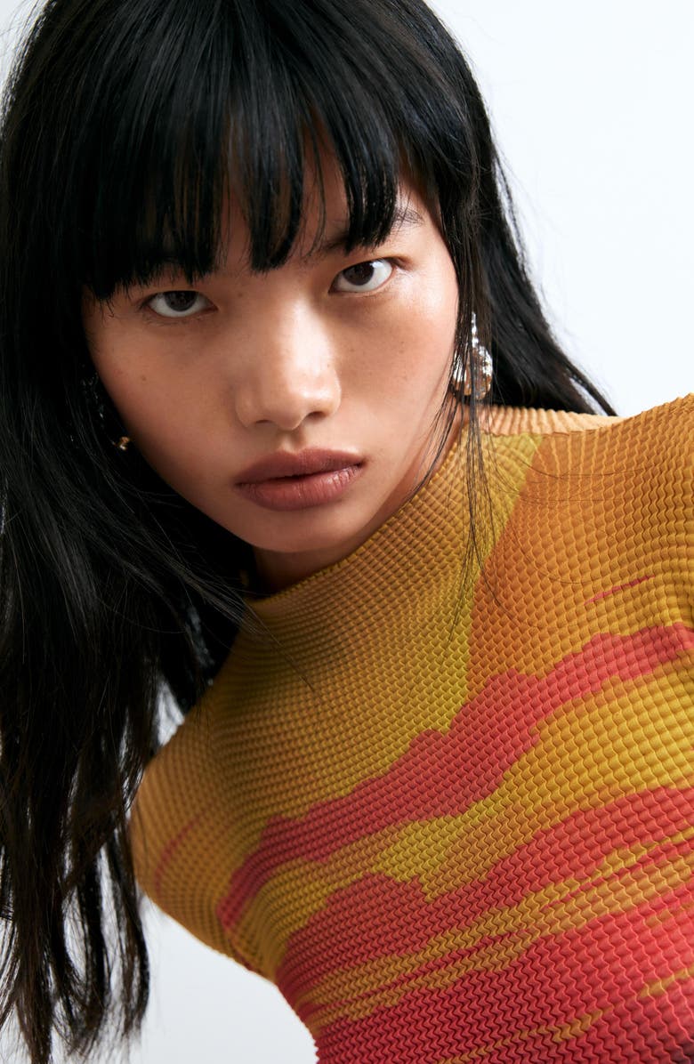 Desigual Sunset Grid Texture T-Shirt, Alternate, color,
