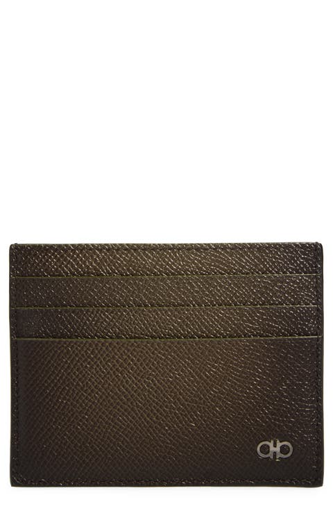 Micro Gancio Leather Card Case