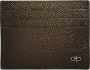 FERRAGAMO Micro Gancio Leather Card Case