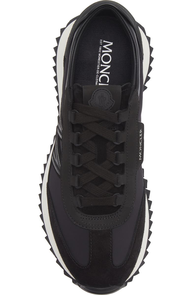 Moncler Pacey2 Suede & Nubuck Sneaker, Alternate, color, Black
