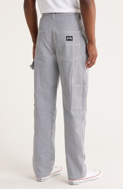 Stan Ray Railroad Stripe Painter Pants In Gray