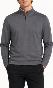 Ben Sherman Textured Knit Quarter Zip Pullover