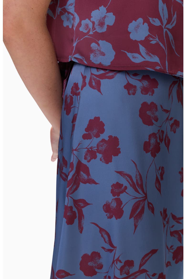 Vivian Circle Skirt, Alternate, color, Cornflower/Plum Multi