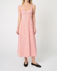 WeWoreWhat Ruched Cup Midi Dress