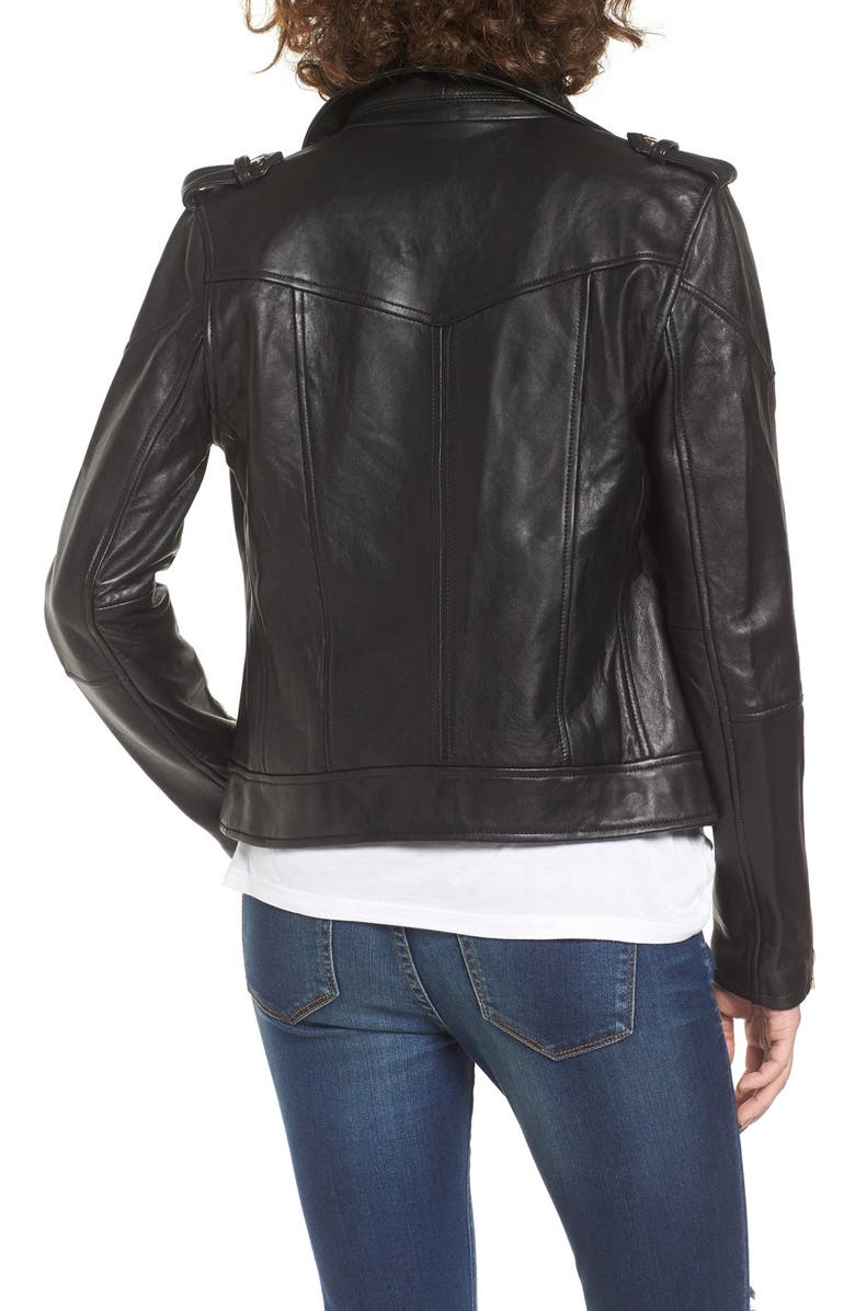 BLANKNYC Leather Moto Jacket, Alternate, color,