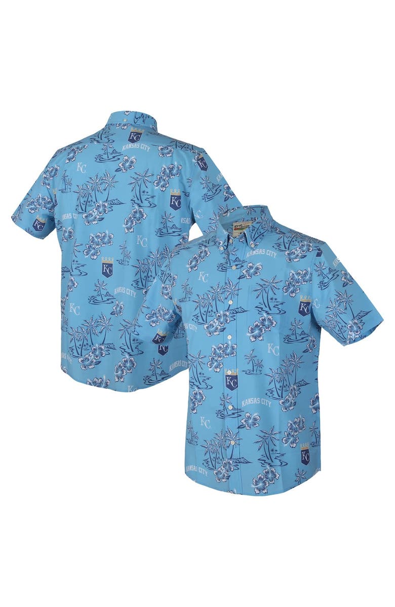 Reyn Spooner Men's Reyn Spooner  Light Blue Kansas City Royals Kekai Performance Button-Up Top, Alternate, color, Light Blue
