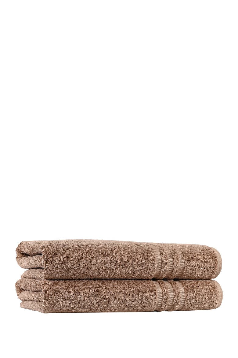 Denzi Bath Towels - Set of 2 - Latte, Alternate, color, LATTE