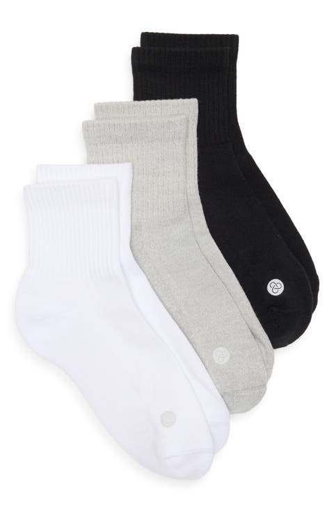 Assorted 3-Pack Half Crew Socks
