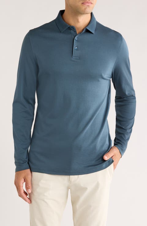 Georgia Long Sleeve Pima Cotton Polo