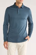 Robert Barakett Georgia Long Sleeve Pima Cotton Polo