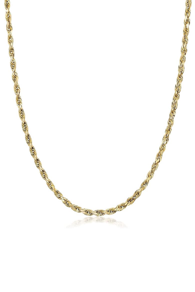 Gender Inclusive Rope Chain Necklace, Main, color, GOLD