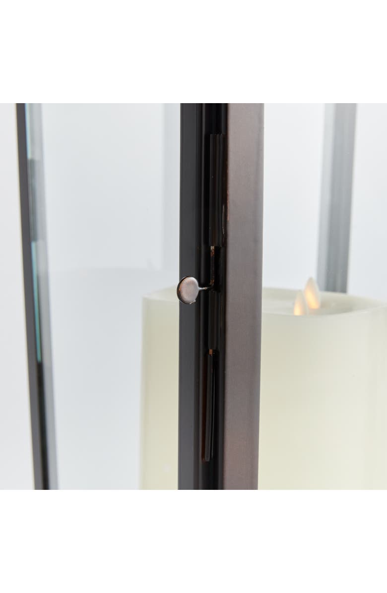 Napa Home & Garden Maurice Outdoor Lantern Candle Holder Large, Alternate, color, Black