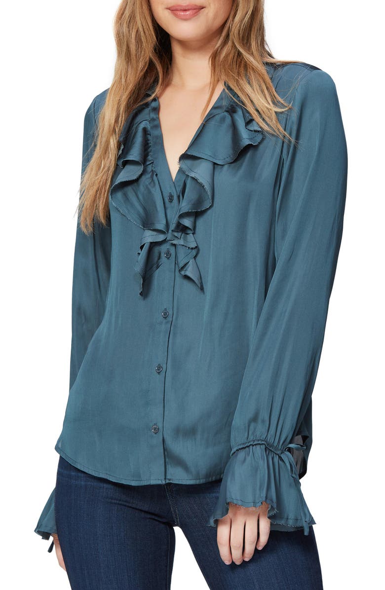 PAIGE Nevynne Ruffle Blouse, Main, color,