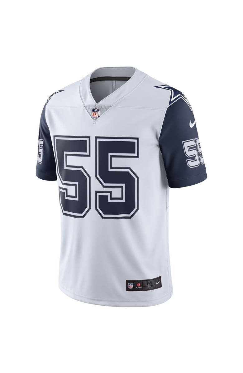 Nike Men's Nike Leighton Vander Esch Dallas Cowboys White Color Rush Vapor Limited Jersey, Alternate, color, 
