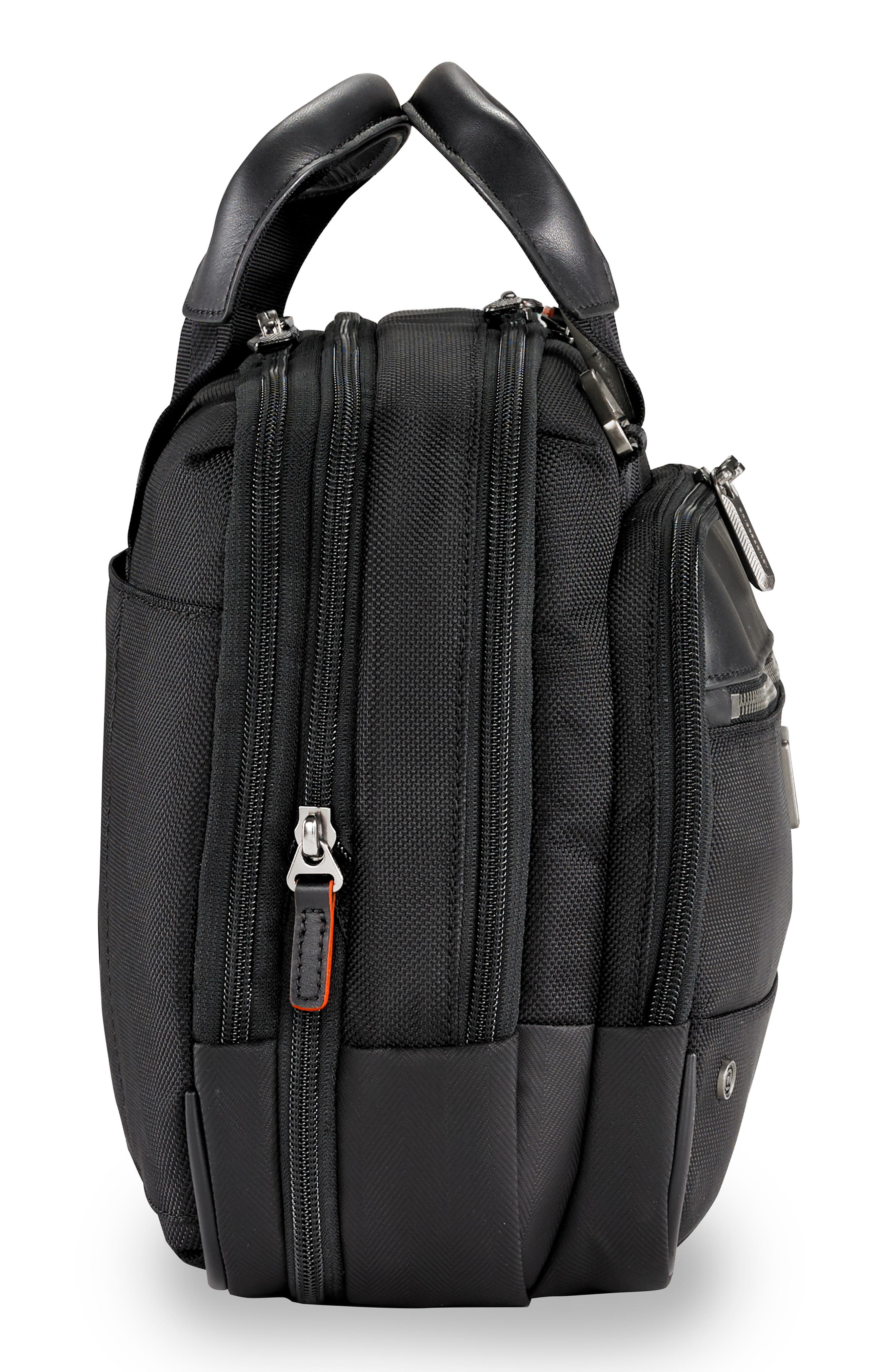 Briggs & Riley @work Small Expandable Ballistic Nylon Laptop Briefcase with RFID Pocket, Alternate, color, 