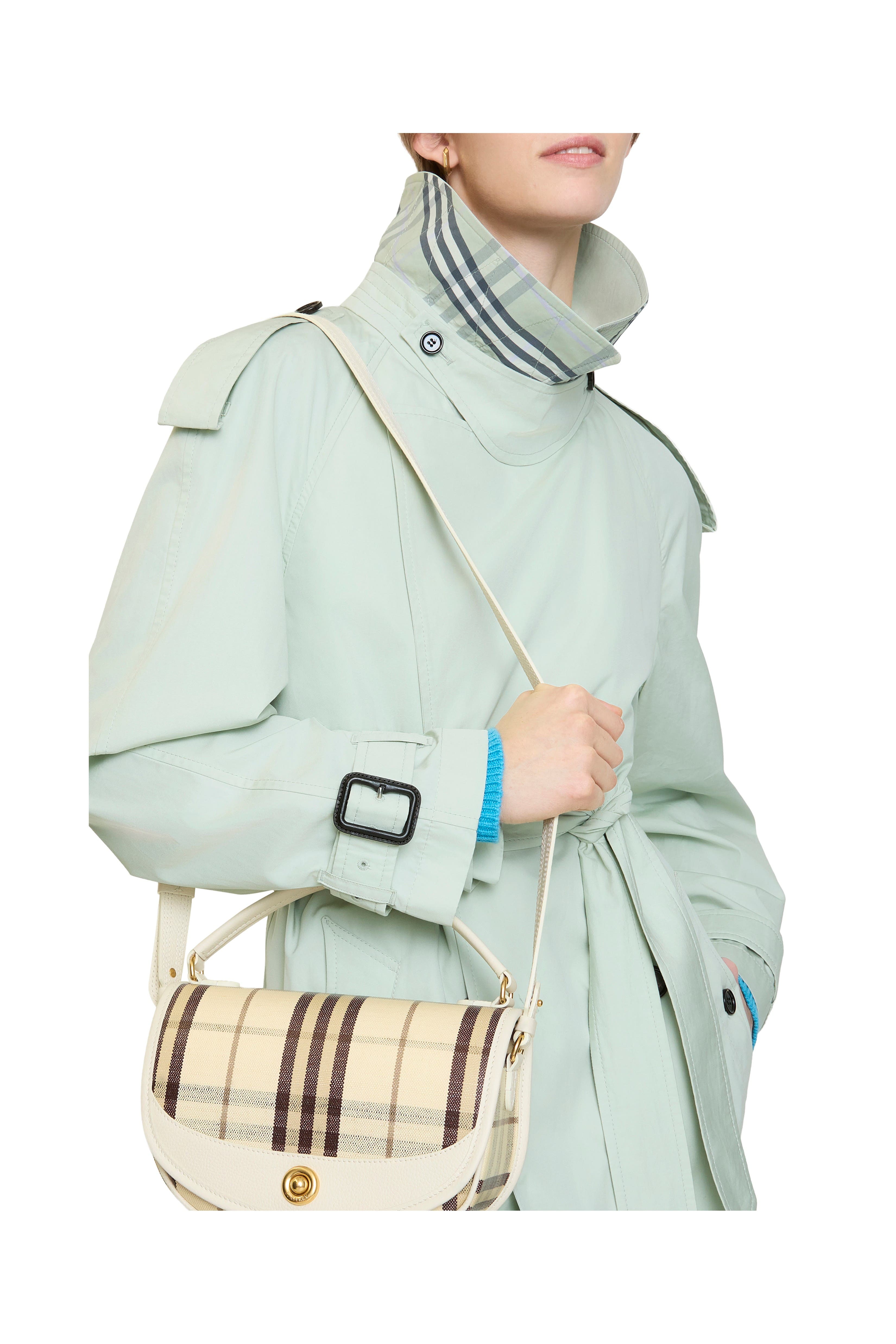 Burberry Highlands Crossbody Bag, Alternate, color, Light Beige