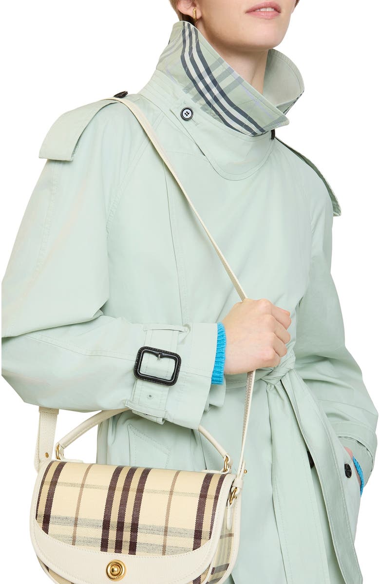 Burberry Highlands Crossbody Bag, Alternate, color, Light Beige