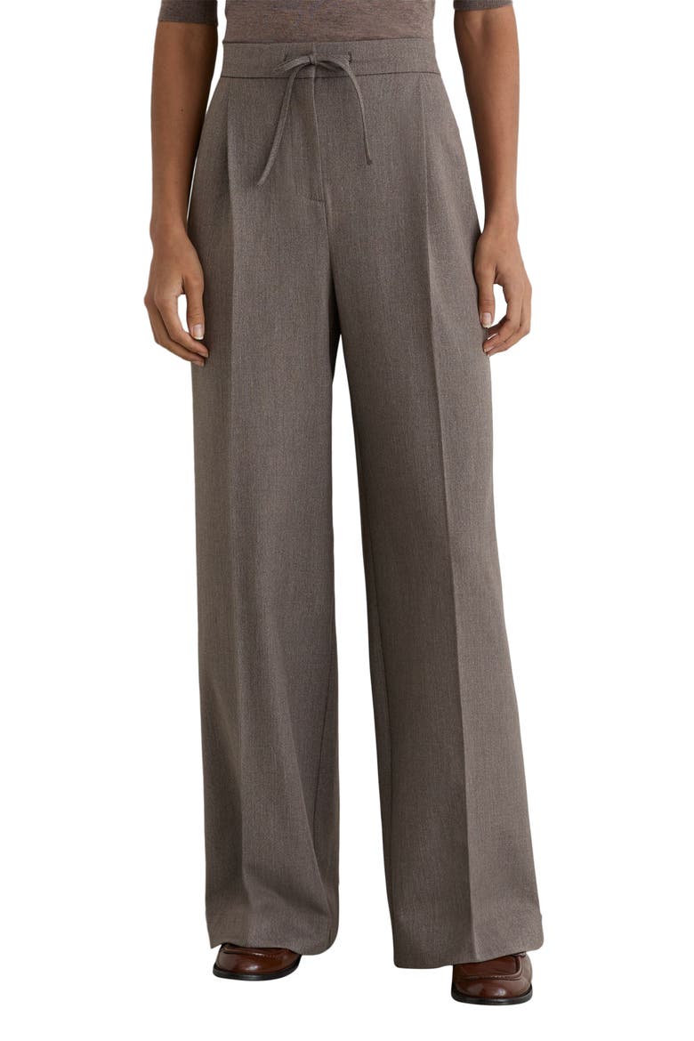 Elowen Drawstring Wide Leg Trousers, Main, color, NEUTRAL