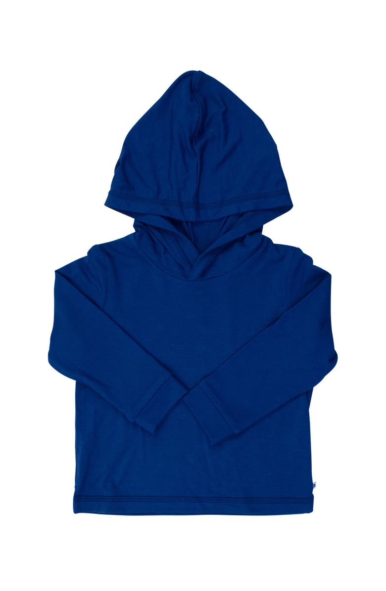 RuggedButts Boys UPF50+ Sun Protective Hooded Shirt, Main, color, Navy