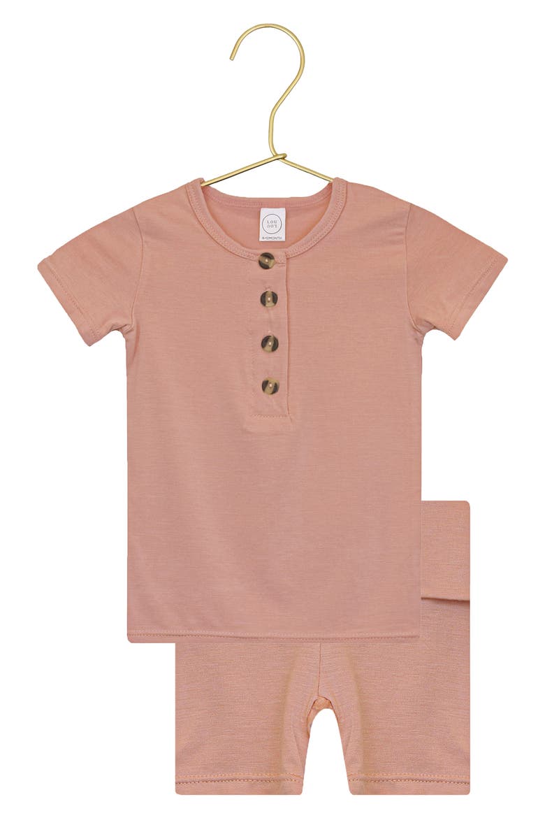 Print Henley & Shorts Set, Main, color, BLAKELY