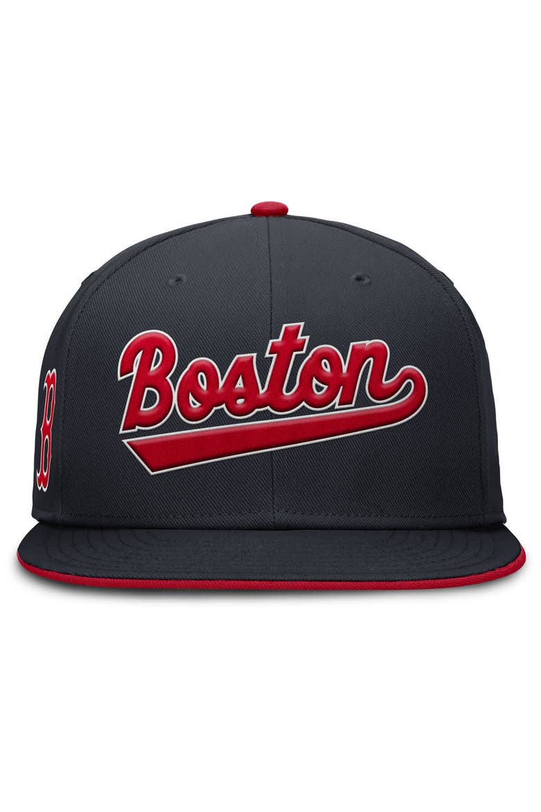 Men's Nike Navy Boston Red Sox True Performance Fitted Hat, Alternate, color, Navy