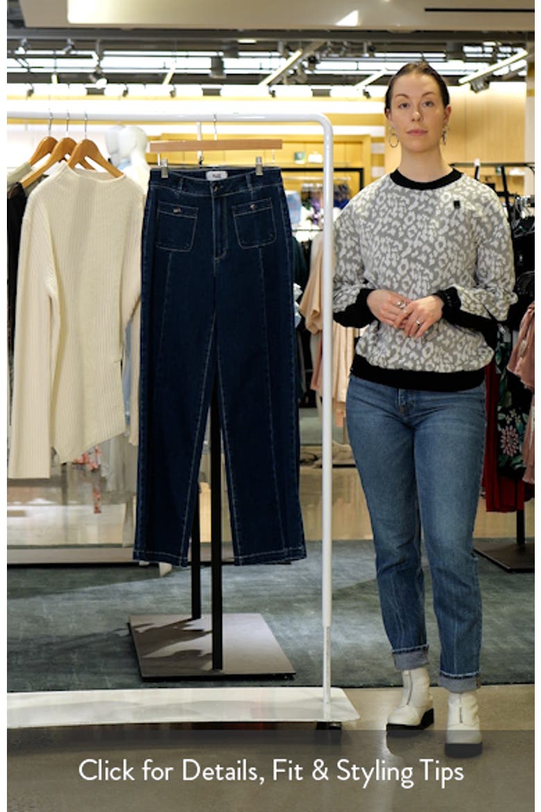 Anessa Seamed High Waist Wide Leg Jeans video