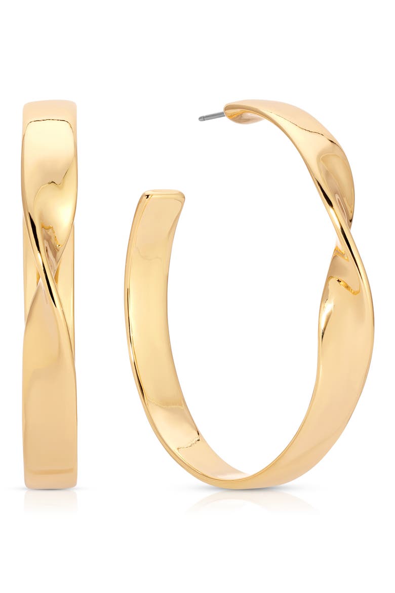 Heirloom Large Hoop Earrings, Main, color, GOLD